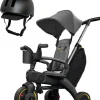 Doona Liki Trike S3 + Liki Helmet Bundle - Grey Hound / Black