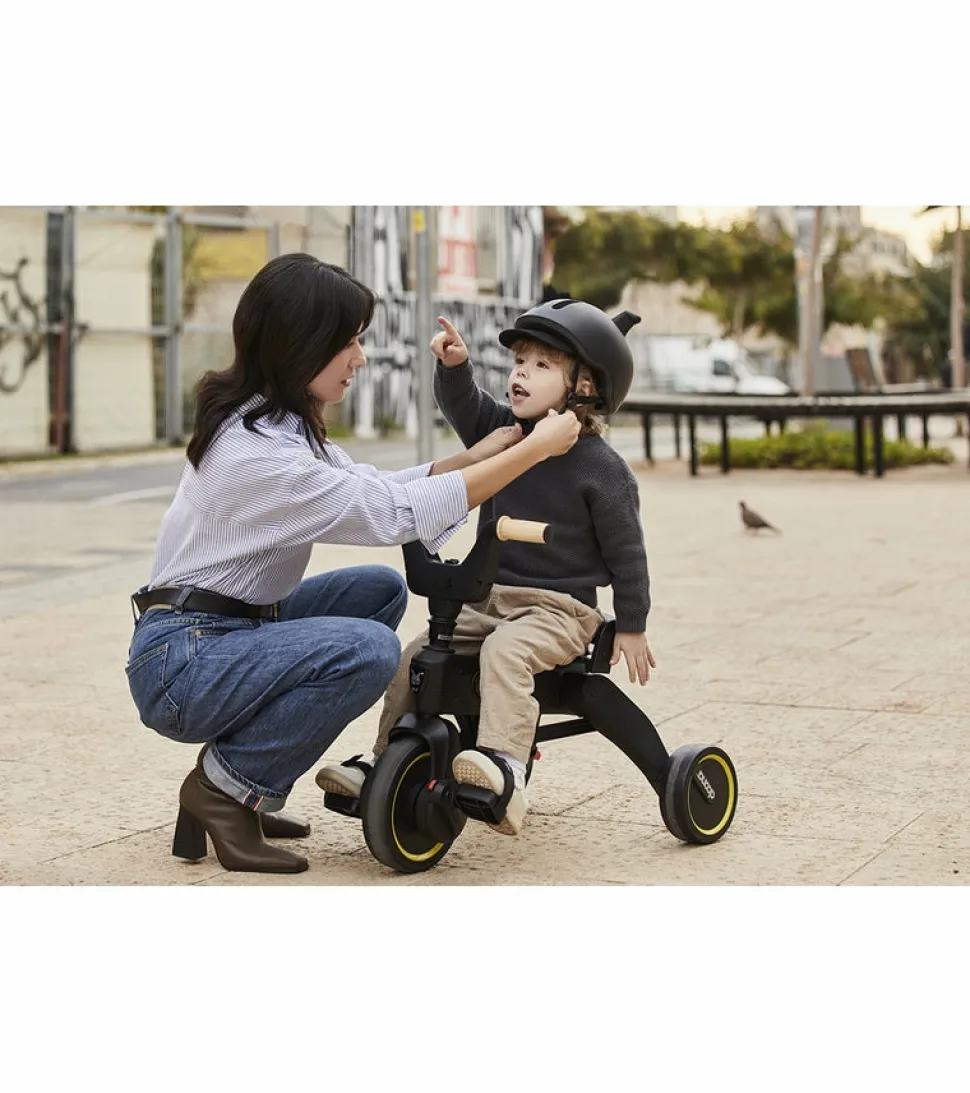 Doona Liki Trike S3 + Liki Helmet Bundle - Grey Hound / Black