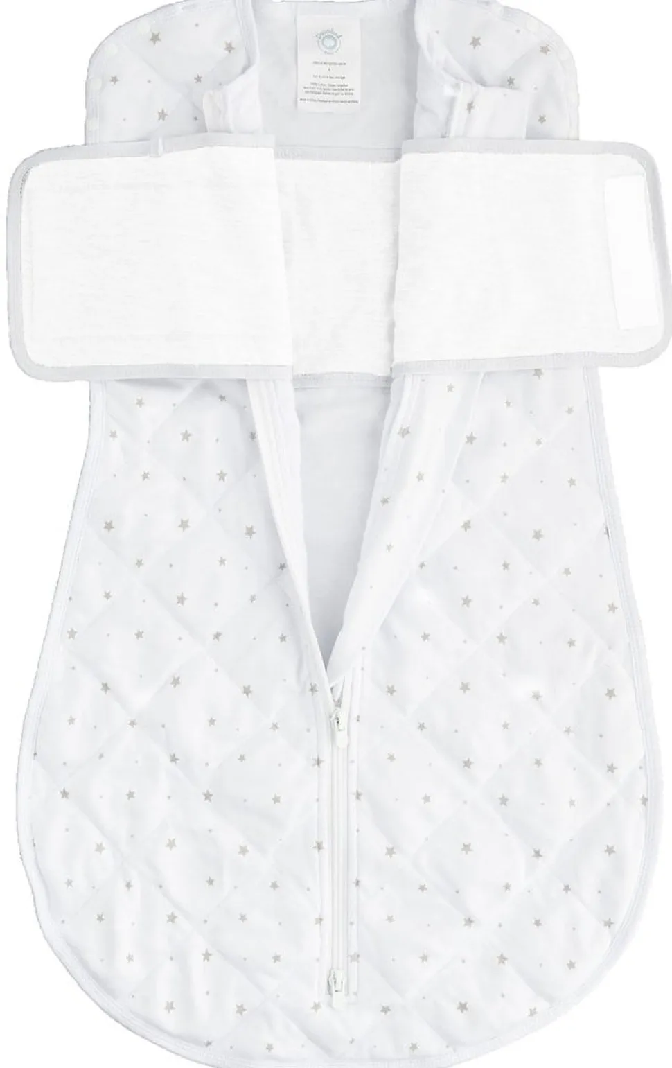 Dreamland Baby Dream Weighted Swaddle (Gen 2) - Classic Grey Stars, 0-6 months