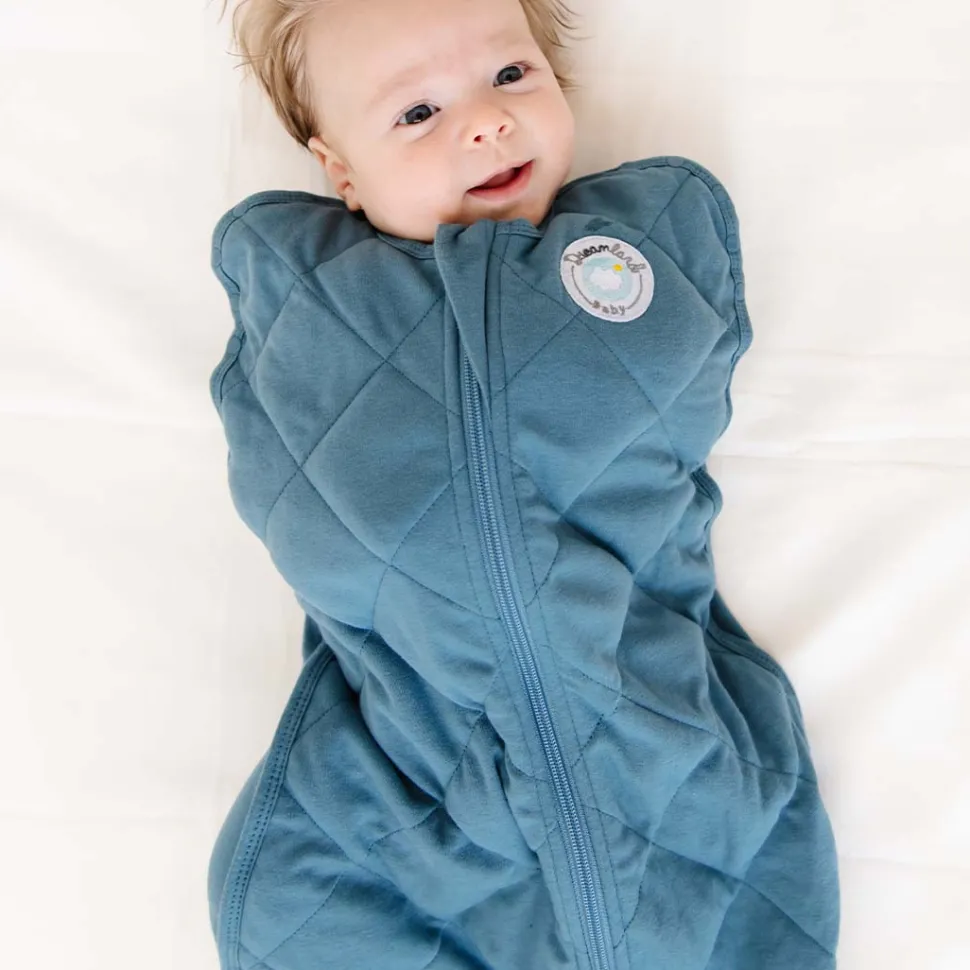 Dreamland Baby Dream Weighted Swaddle (Gen 2) - Ocean Blue, 0-6 months
