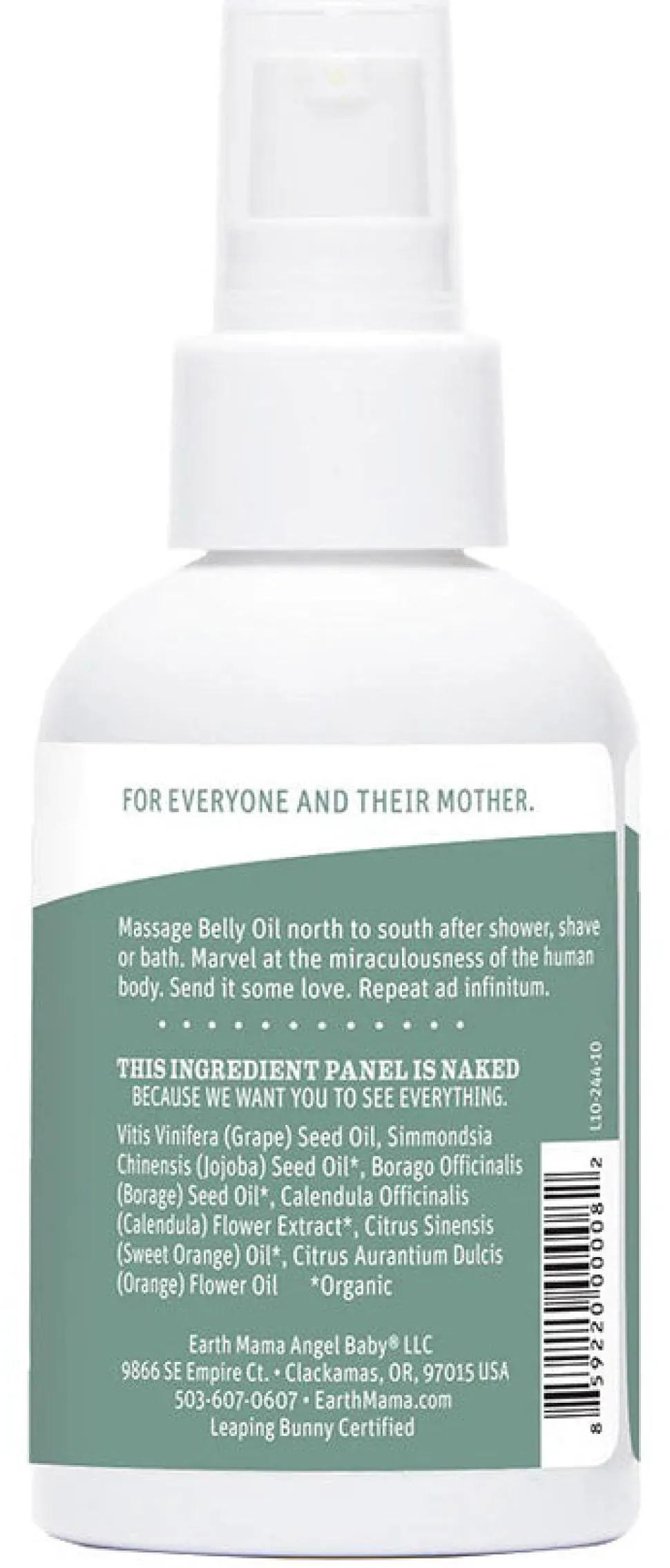Earth Mama Belly Oil, 4oz