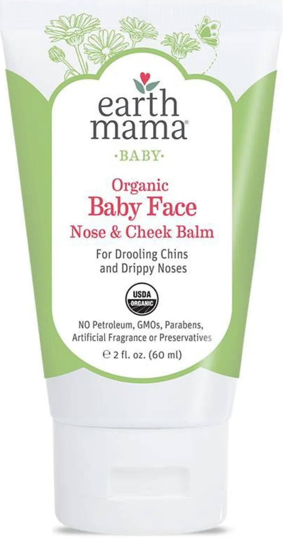 Earth Mama Organic Baby Face Nose & Cheek Balm, 2 fl. oz.