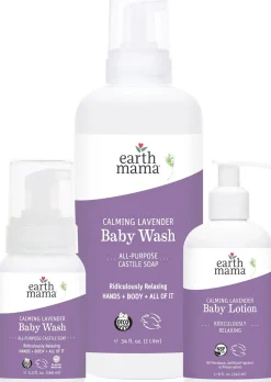 Earth Mama Ridiculously Relaxing Lavender Baby Wash and Lotion Bundle