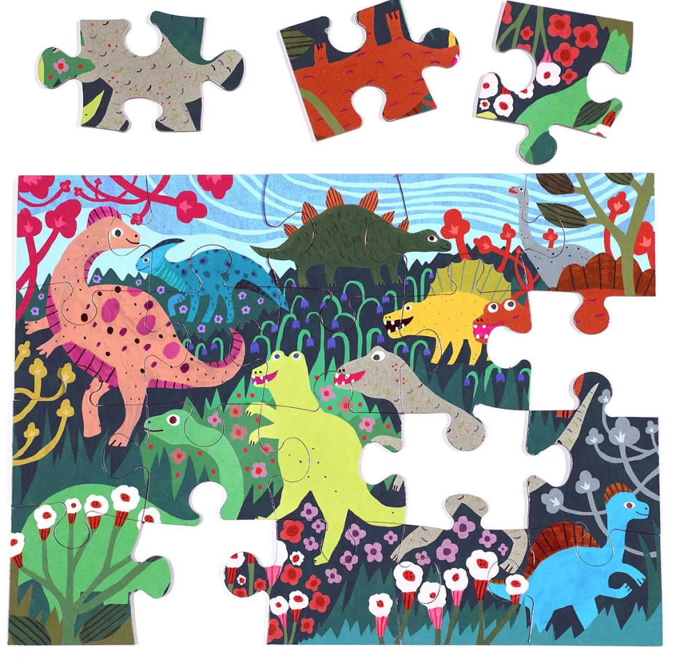eeBoo 20 Piece Big Puzzle - Dinosaur Friends