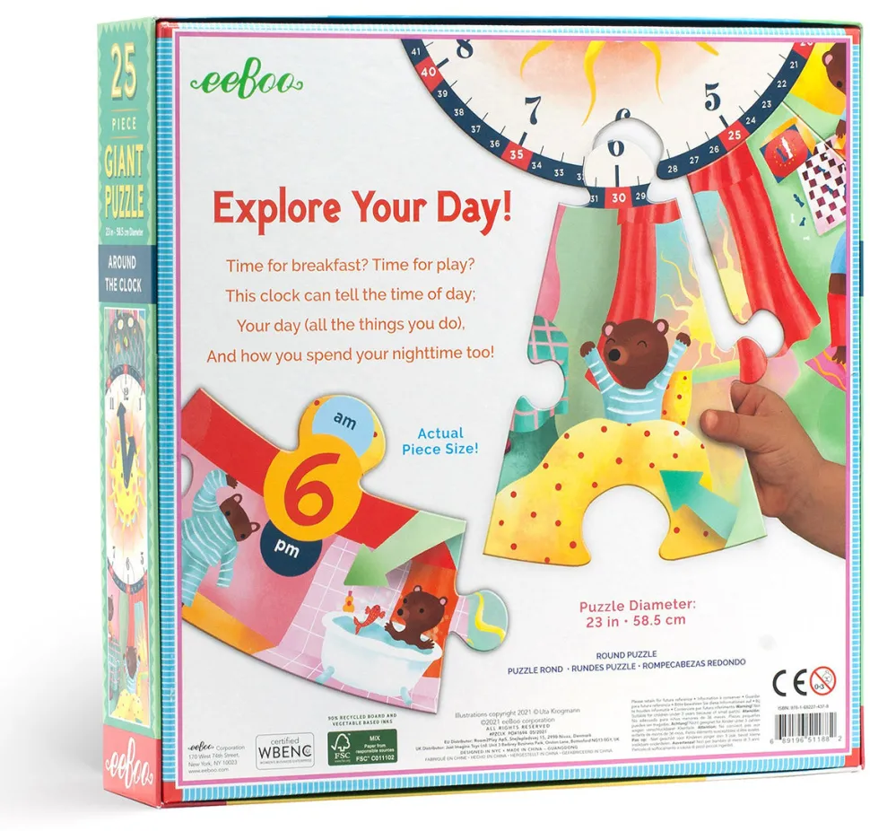 eeBoo Puzzle - Around the Clock