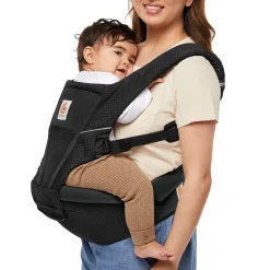 Ergobaby Alta Hip Seat Mesh Baby Carrier - Onyx Black