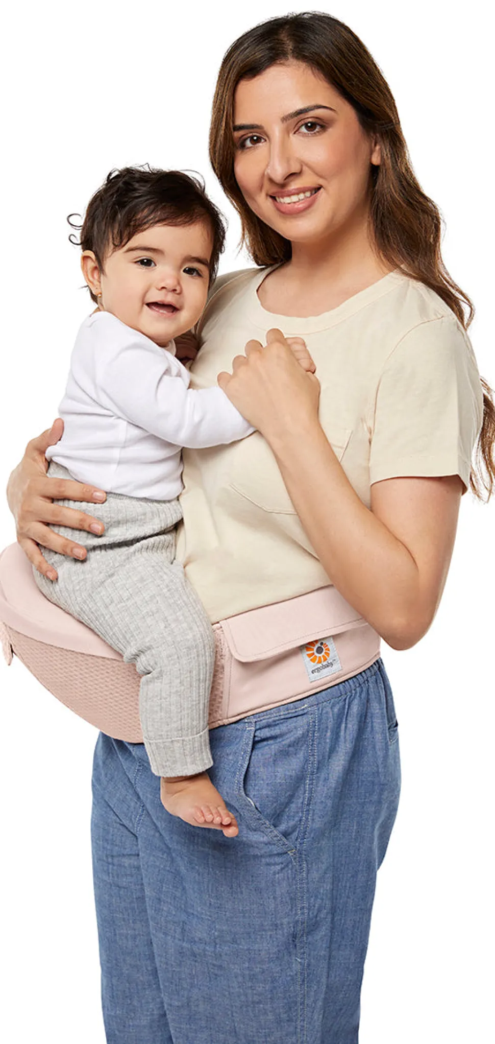 Ergobaby Alta Hip Seat Mesh Baby Carrier - Pink Quartz
