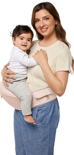 Ergobaby Alta Hip Seat Mesh Baby Carrier - Pink Quartz
