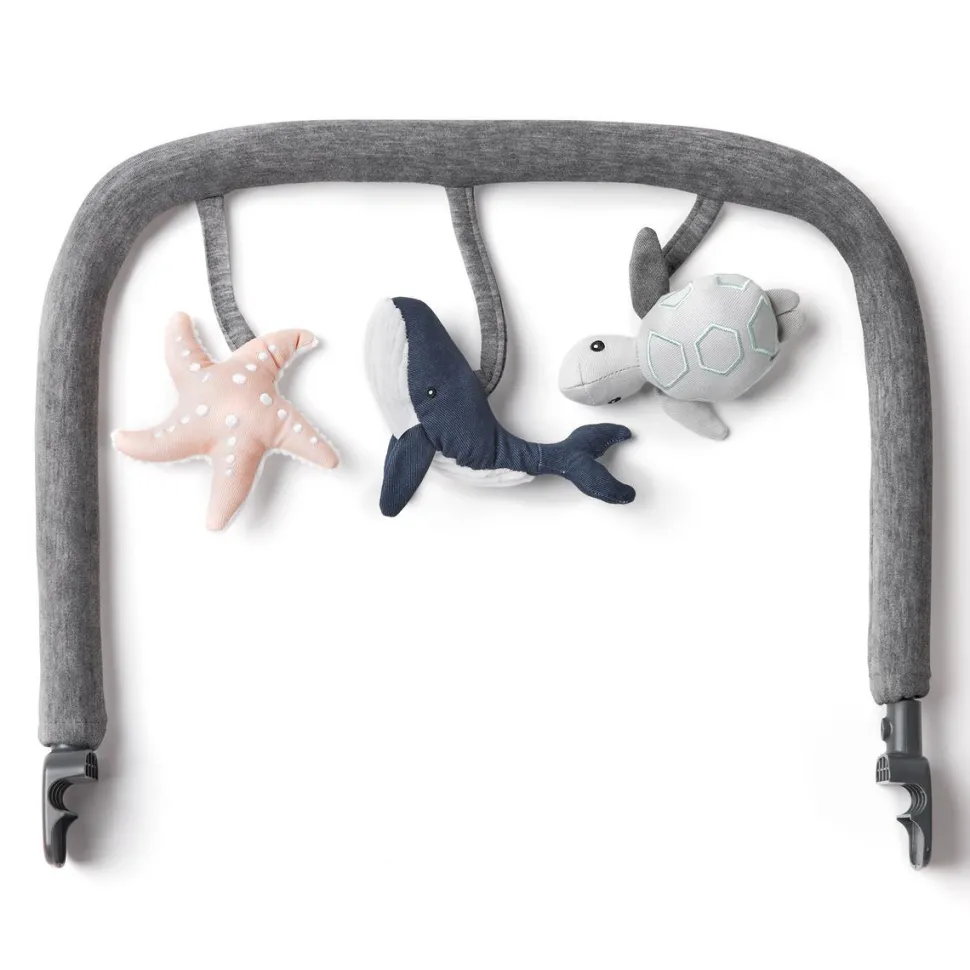 Ergobaby Evolve Bouncer Toy Bar - Ocean Wonders Charcoal Grey