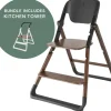Ergobaby Evolve Chair + Kitchen Tower Bundle - Dark Wood