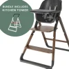 Ergobaby Evolve High Chair + Kitchen Tower Bundle - Dark Wood