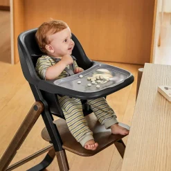 Ergobaby Evolve High Chair + Kitchen Tower Bundle - Dark Wood