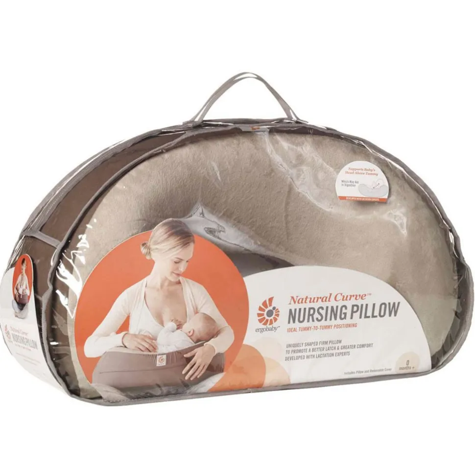 Ergobaby Natural Curve Nursing Pillow - Heathered Grey