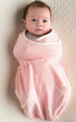 Ergobaby Sleep Tight Swaddler - Pink + Natural - M/L