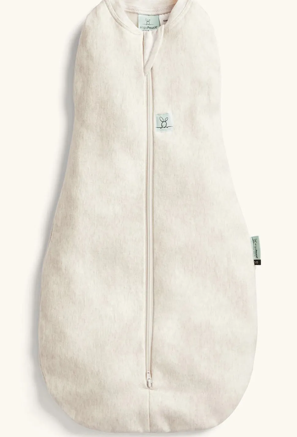 ergoPouch Cocoon Swaddle Sack 1.0 TOG - Oatmeal Marle, 0-3 Months