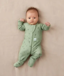 ergoPouch Layers Long Sleeve Romper 1.0 TOG - Willow, 3-6 Months