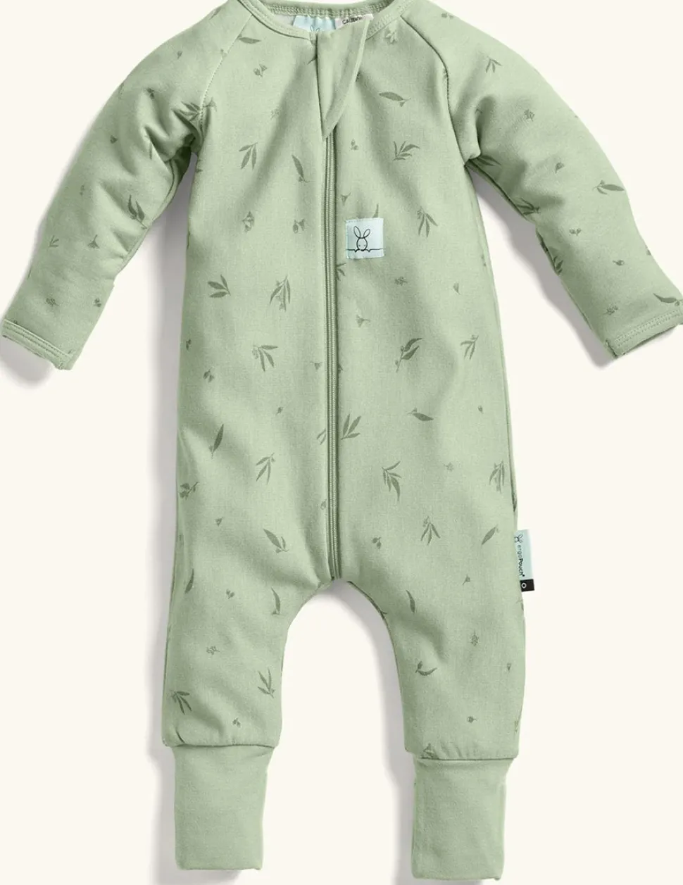 ergoPouch Layers Long Sleeve Romper 1.0 TOG - Willow, 0-3 Months