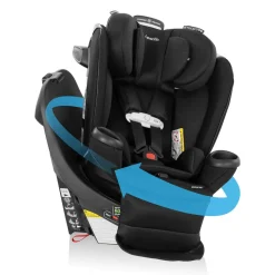 Evenflo GOLD Revolve360 Extend All-in-One Rotational Convertible Car Seat with SensorSafe - Onyx