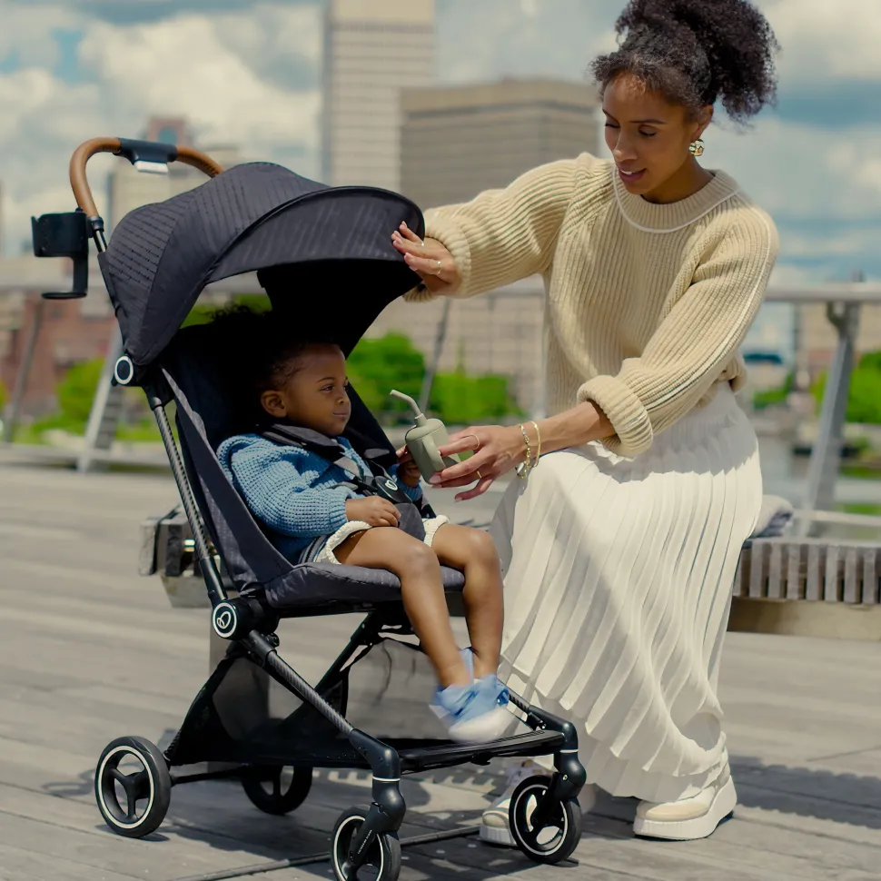 Evenflo Hummingbird Ultra-Lightweight Carbon Fiber Stroller - Crest Gray