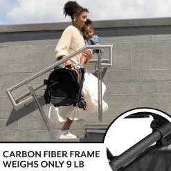 Evenflo Hummingbird Ultra-Lightweight Carbon Fiber Stroller - Crest Gray