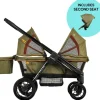 Evenflo Pivot Xplore All-Terrain Stroller Wagon + Second Seat Bundle - Gypsy