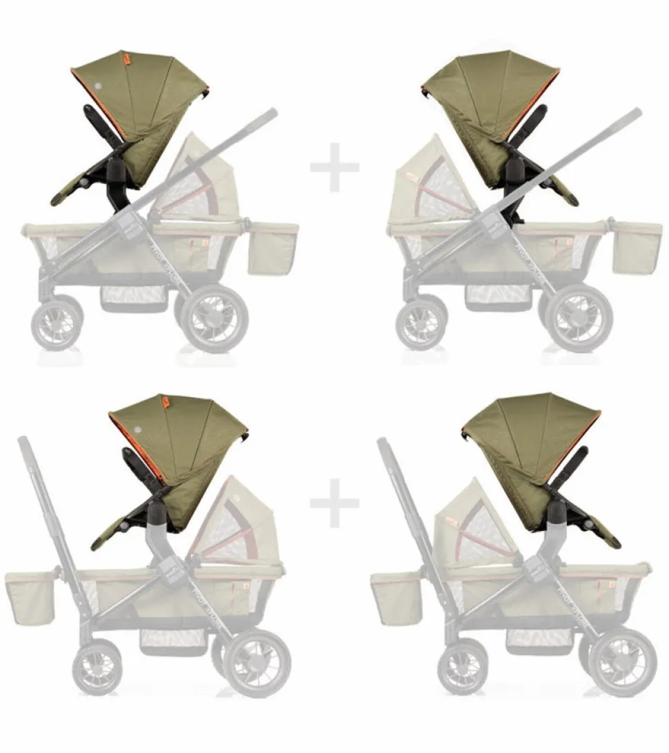 Evenflo Pivot Xplore All-Terrain Stroller Wagon + Second Seat Bundle - Gypsy