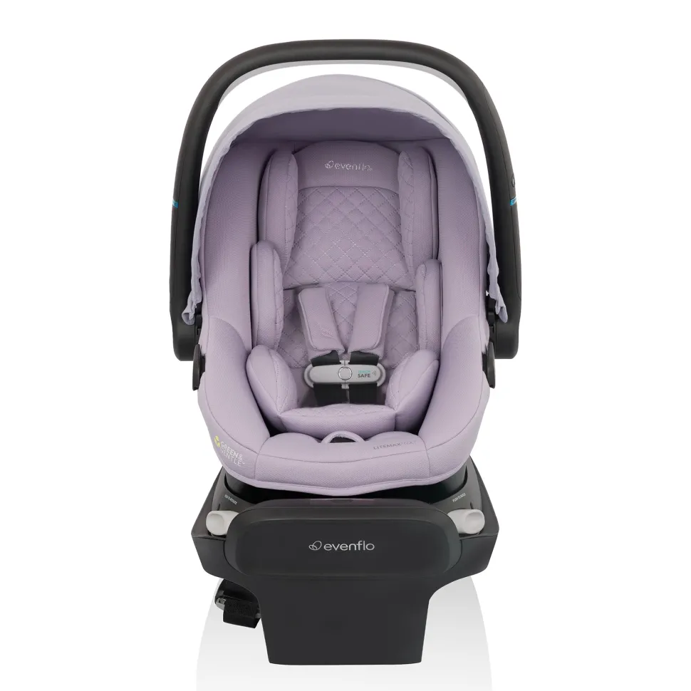 Evenflo Revolve180 LiteMax NXT Rotational Infant Car Seat with SensorySoothe - Agate Purple
