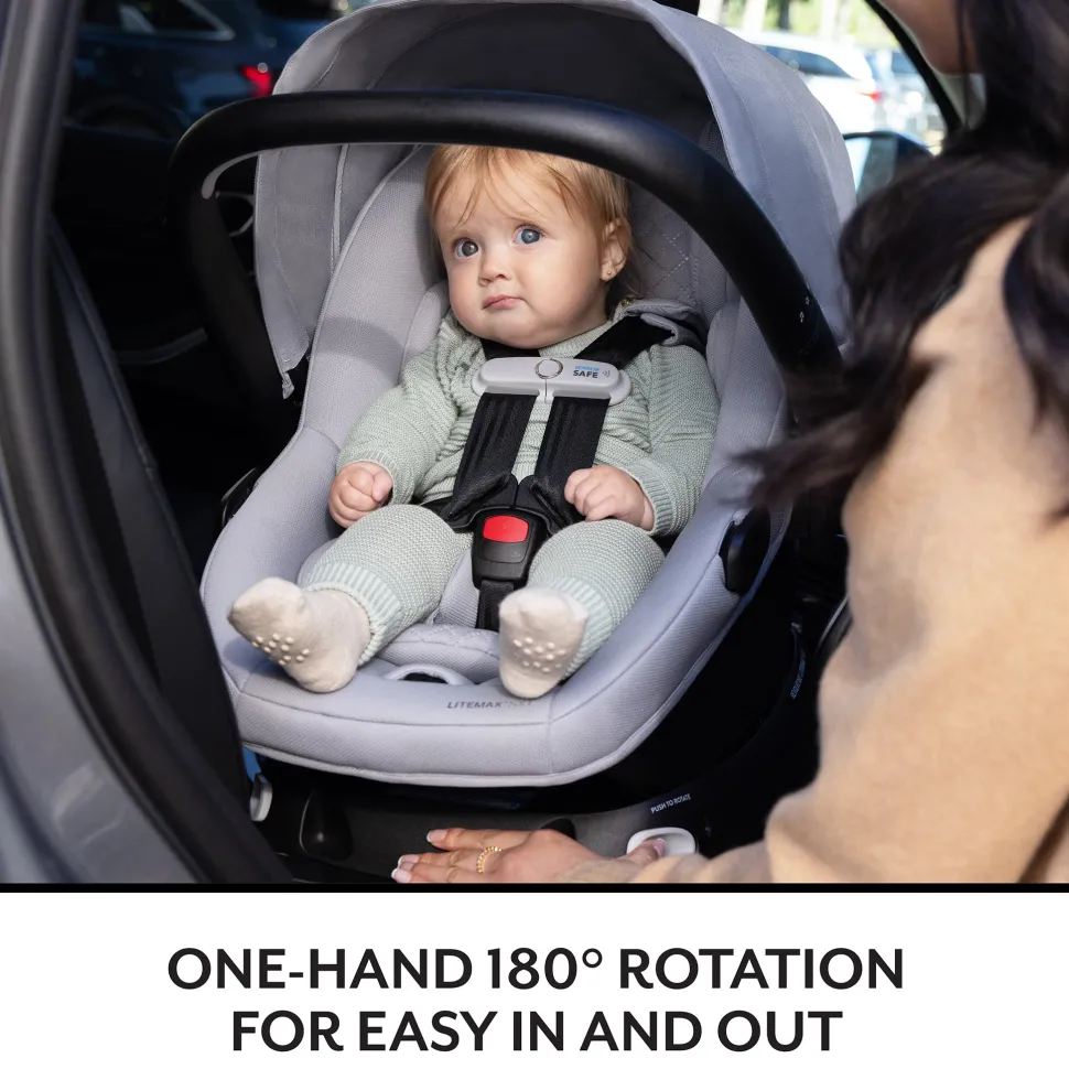 Evenflo Revolve180 LiteMax NXT Rotational Infant Car Seat with SensorySoothe - Agate Purple