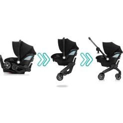 Evenflo Shyft DualRide Infant Car Seat and Stroller Combo - Beaufort Black