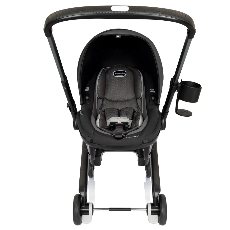 Evenflo Shyft DualRide Infant Car Seat and Stroller Combo - Beaufort Black