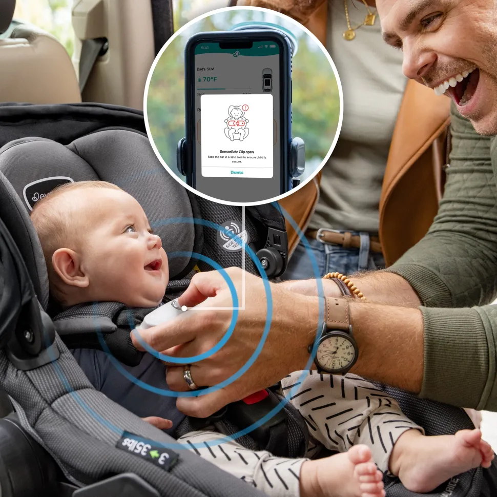 Evenflo Shyft DualRide Infant Car Seat Stroller Combo with Carryall Storage - Boone Gray