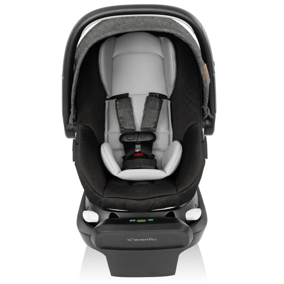 Evenflo Shyft Intuiti+ Travel System w/ Revolve180 LiteMax NXT with SensorySoothe - Angler Tweed
