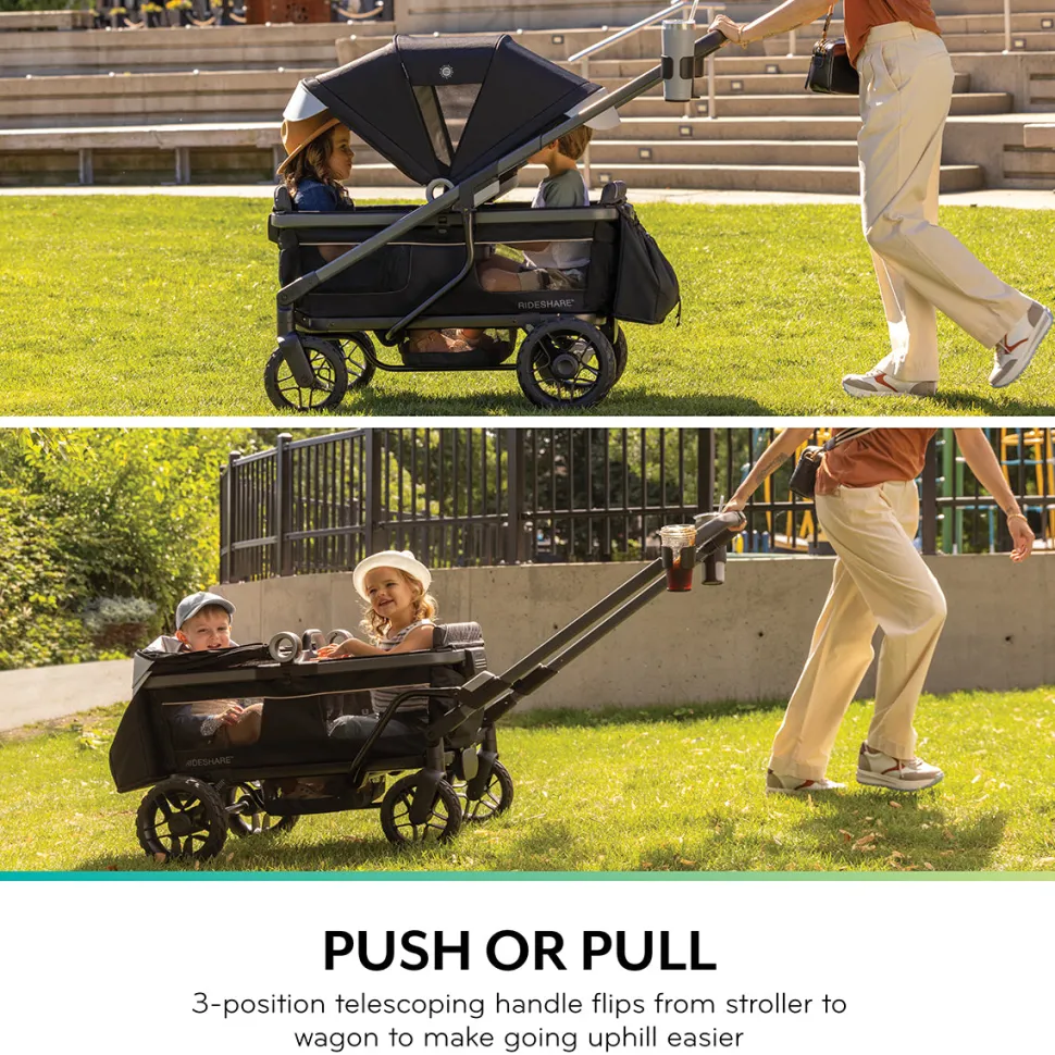 Evenflo Shyft Rideshare All-Terrain Performance Stroller Wagon - Electric Blue