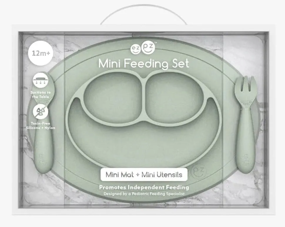 EZPZ Mini Feeding Set - Sage