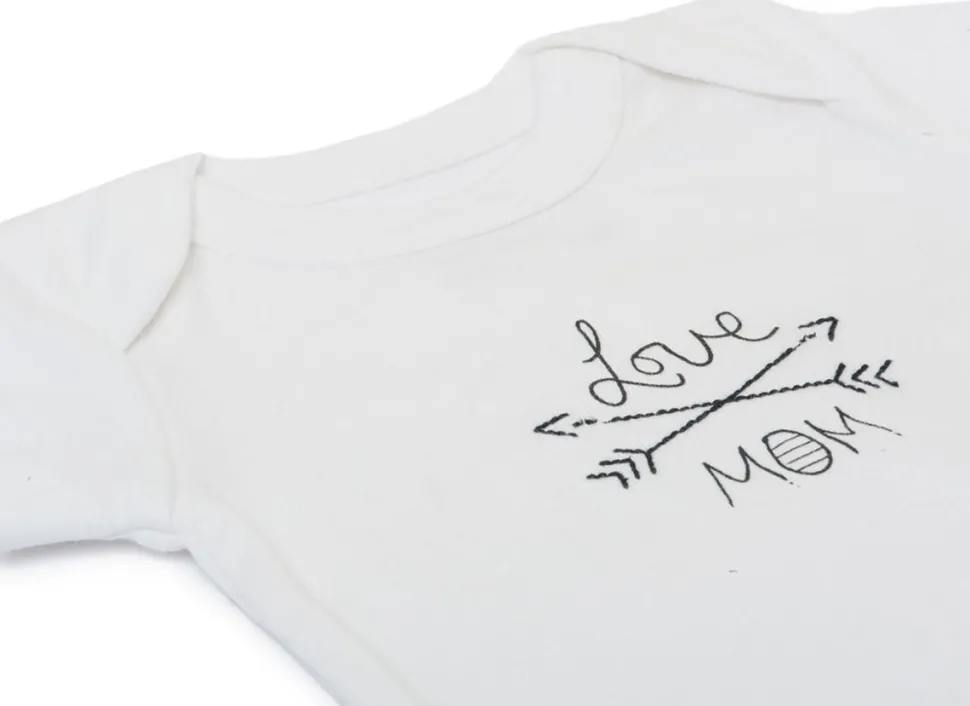 Finn+Emma Lap Shoulder Bodysuit, 9-12m - White