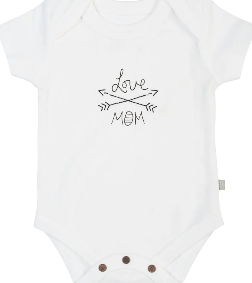 Finn+Emma Lap Shoulder Bodysuit, 6-9m - White