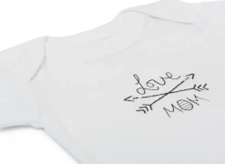 Finn+Emma Lap Shoulder Bodysuit, 6-9m - White