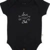 Finn+Emma Lap Shoulder Bodysuit, 3-6m - Black