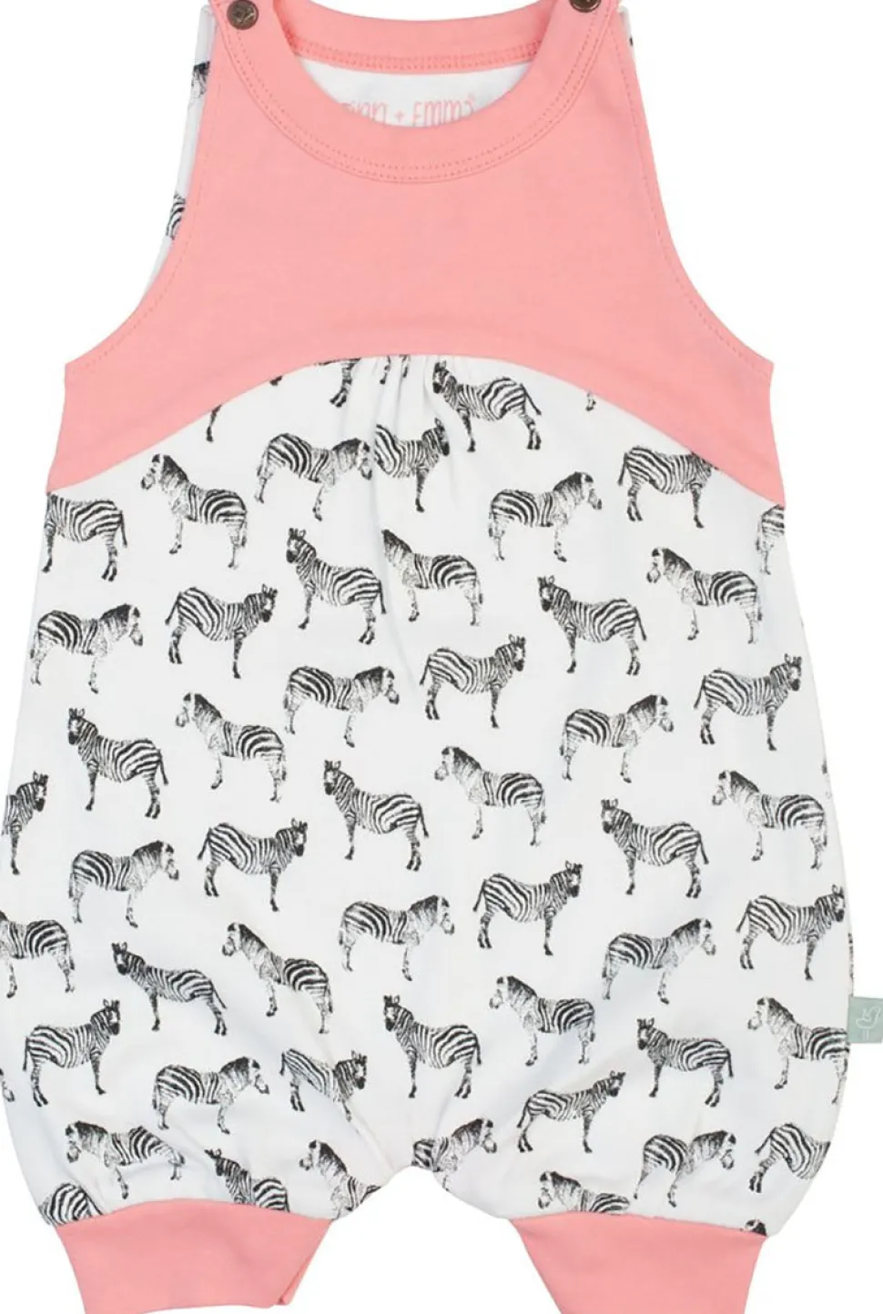 Finn+Emma Romper, 9-12m - Zebras