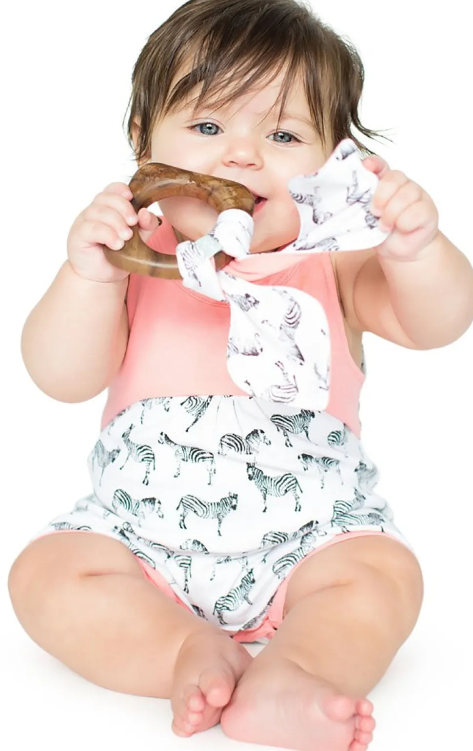 Finn+Emma Romper, 9-12m - Zebras