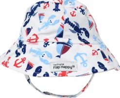 Flap Happy UPF50+ Bucket Sun Hat, X-Large (2+ years) - Sunday Sails