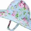 Flap Happy UPF50+ Summer Splash Swim Hat, Small (3-6m) - Blue Country Floral