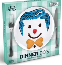 Fred & Friends Boy's Hairstyle Dinner Plates, Set of 3