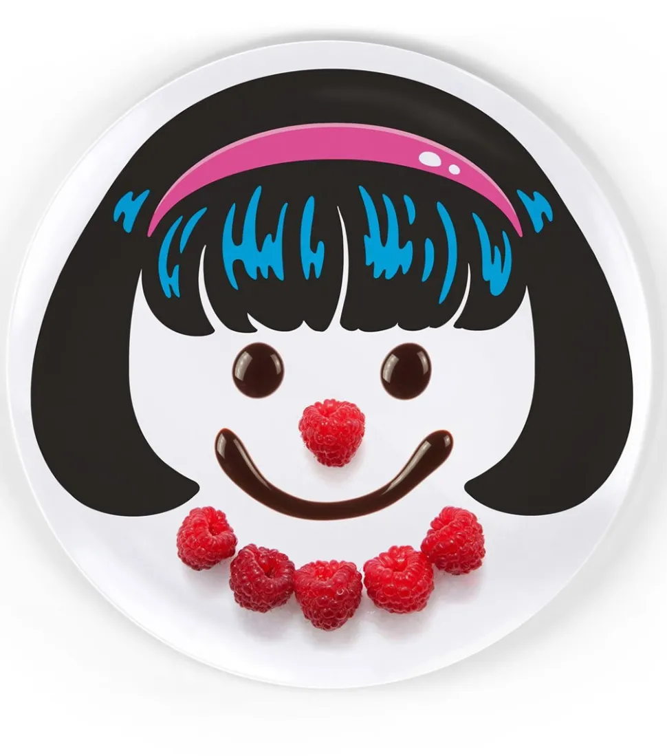 Fred & Friends Girl's Hairstyle Dinner Plates, Set of 3