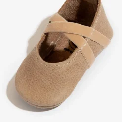 Freshly Picked Ballet Slipper Mini Sole V2, Size 3 - Weathered Brown