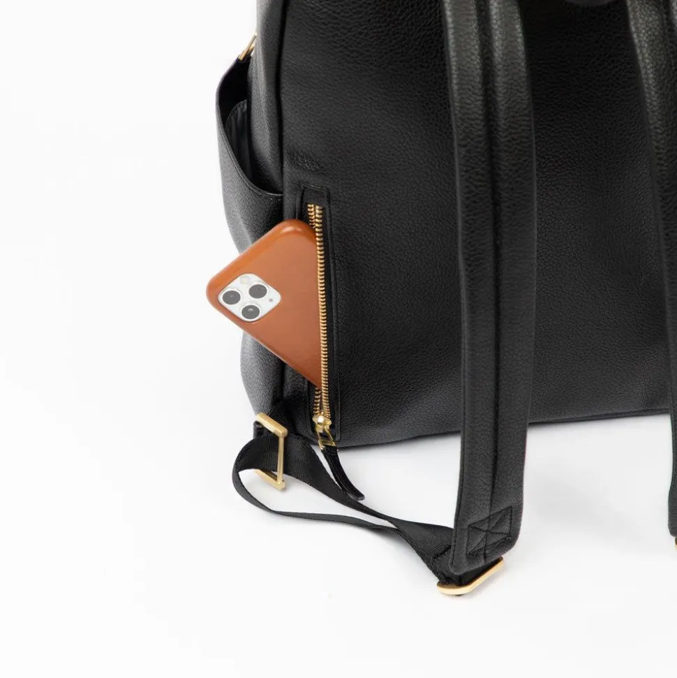 Freshly Picked Classic City Pack II Backpack Diaper Bag - Ebony