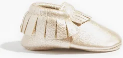 Freshly Picked Classic Moccasins, Size 2 - Platinum