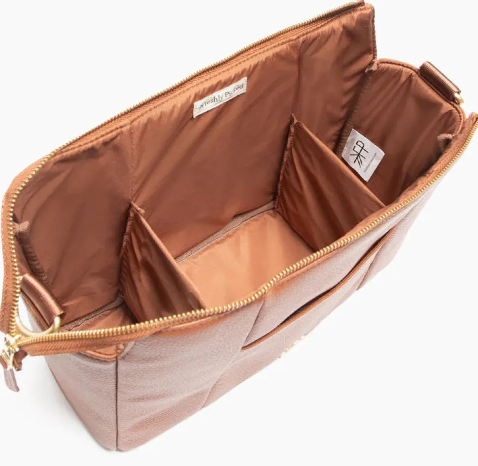 Freshly Picked Classic Stroller Caddy - Cognac