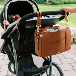 Freshly Picked Classic Stroller Caddy - Cognac