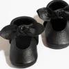 Freshly Picked Knotted Bow Moccasins, Size 1 - Ebony